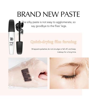 Eyelash Mascara Eyelash Extension MascaraWaterproof Volumizing Mascara 10ml Portable Black Mascara Makeup Supplies for Birthday Parties Costume Parties - Buy Online on GoSupps.com