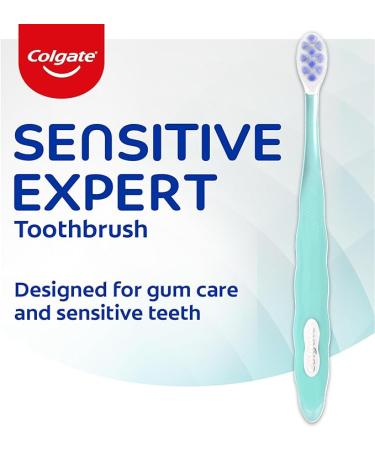 Colgate Sensitive Expert Ultra Soft Toothbrush Pack - Extra Soft for Sensitive Gums & Teeth (2 Pack) - Buy Online on GoSupps.com