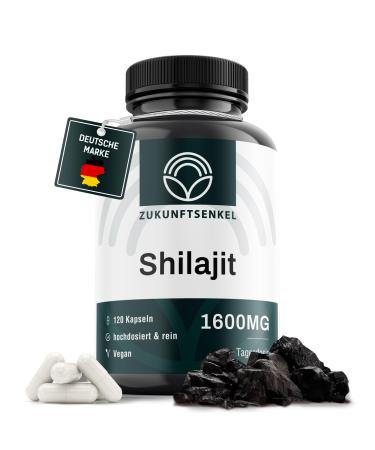Zukunftsenkel Shilajit Himalaya Pack of 120 High-Dose Fulvic Acid Capsules for Immune System Pure Mumijo Extract Resin Alternative Minerals Vegan Humic Acid (1)