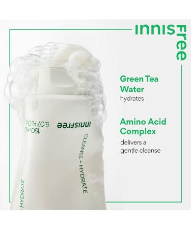 innisfree Green Tea Amino Acid Cleansing Foam - Buy Online on GoSupps.com
