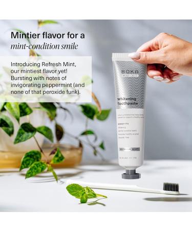 Boka Whitening Toothpaste Fluoride Free - Mint - 4 Oz. - Buy Online on GoSupps.com