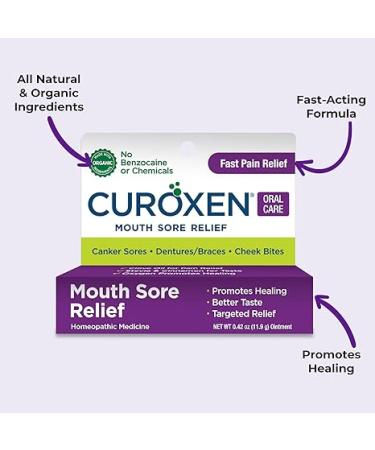 Mouth Sore Relief, Made with All-Natural Ingredients Including Olive Oil, Calendula, Beeswax, Clove Essential Oil, and Cinnamon Oil, Gluten-Free - 0.42 oz - Buy Online on GoSupps.com