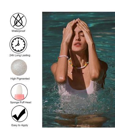 Highlighter Powder Stick for Face & Body - Fairy Patting Powder in White Moonbeam - Buy Online on GoSupps.com