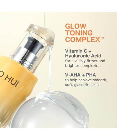 OHUI Miracle Toning Glow Serum - Vitamin C & Hyaluronic Acid for Dullness | Hyperpigmentation Treatment | Korean Skincare Essence (50ml - Buy Online on GoSupps.com