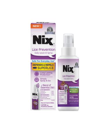 Nix Lice Prevention Spray for Kids, A Daily Leave-in Conditioning Spray to Repel Superlice, 6.0 fl oz