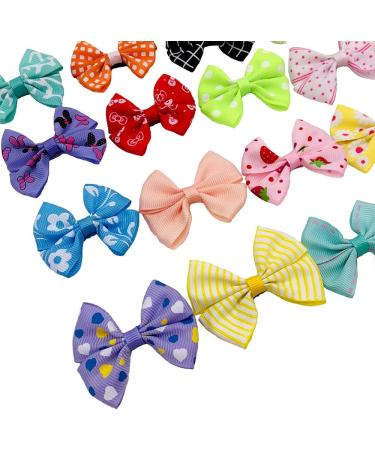 20pcs Dog Hair Bows with Alligator Clips for Small to Medium Dogs - Grooming Accessories for Cats, Puppies, and Yorkshire Terriers - Buy Online on GoSupps.com