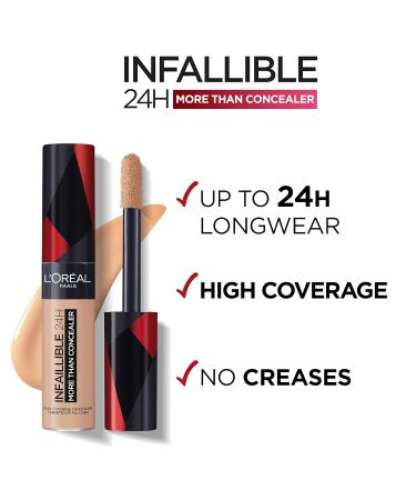 L'Or al Paris Concealer 329 Cashew - Long-Lasting Coverage & Refreshing Finish | 11ml Infaillible Concealer for Up to 16 Hours - Buy Online on GoSupps.com