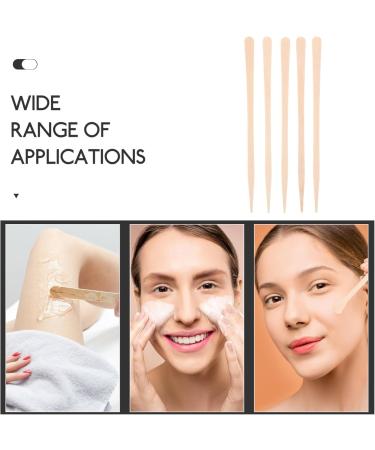 Healvian 100 Wooden Wax Sticks - Chin Eyebrow & Nose Hair Removal Applicators | Premium Quality Spatula for Smooth Skin - Buy Online on GoSupps.com