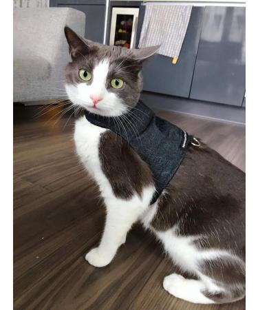 Mynwood Cat Jacket/Harness Black Denim Adult Cat black adult - Buy Online on GoSupps.com