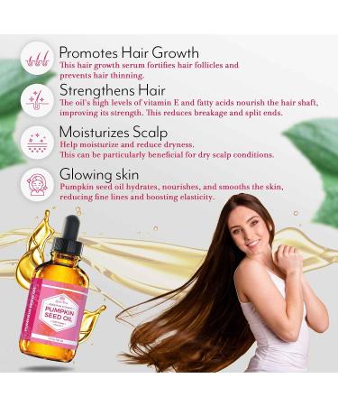 Leven Rose Pumpkin Seed Oil for Hair Growth - Nutty - 2 Fl Oz. - Buy Online on GoSupps.com
