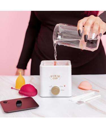 Pixie Menstrual Cup & Disc Boiler Sterilizer - Effortless Cleaning Kills 99.9% Germs | Eco-Friendly Period Care - Buy Online on GoSupps.com