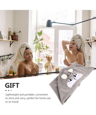 Ciieeo 2pcs Dry Hair Cap Wet Hair Dry Hat Shower Hair Turban Towel Hair Scarf Wet Hair Turbans Shower Hat for Kids Dry Hair Hat Water Absorption Caps Cartoon Bath Products Tool As Shownx2pcs 65X25CMx2pcs - Buy Online on GoSupps.com