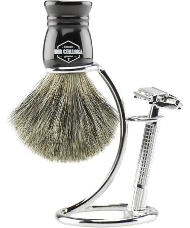 Shaving Razor and Brush Stand Heavy Chrome Shaving Stand Safety Razor Stand Shaving Brush Stand - Holder Stainless Steel Shaving Brush Stand for Safety Razor Storage Shave Brush Holder (Silver) - Buy Online on GoSupps.com