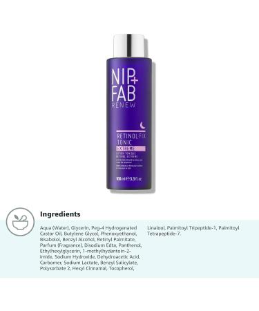 Nip + Fab Retinol Fix Tonic Extreme 0.3% - Anti-Aging Facial Toner 100ml - Buy Online on GoSupps.com