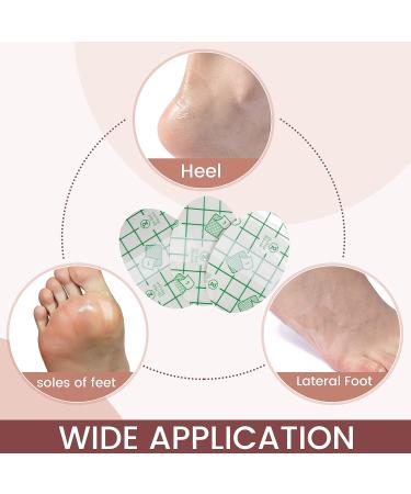 Invisible Heel Protector Sticker: 100pcs Oval Shaped Sole Patch for Anti-Friction & Disposable Shoe Heel Insoles - Transparent Heel Guard Skin for Foot Care - Buy Online on GoSupps.com