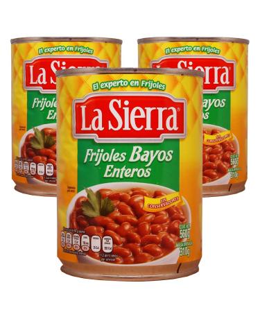 La Sierra Pinto Beans Whole 560g (Pack of 3) / Whole Pinto Beans Mexican Frijoles Canned Beans with Chilli and Spices