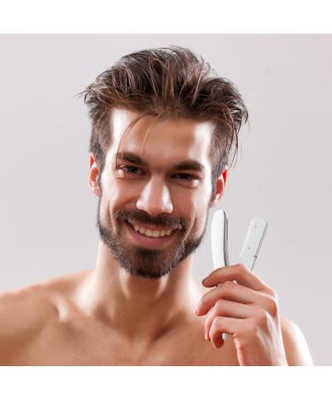 Premium Stainless Steel Eyebrow Razor Blade Holder | Minkissy Hairdressing Shaver Holder for Men - Durable and Stylish 304 Bracket - Buy Online on GoSupps.com