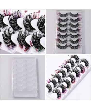 DRESSOOS 7 Pairs false eyelashes individual lashes fluffy eyelashes false lash extensions colored lashes faux eyelashes colored eyelashes lash clusters cosplay extend artificial fiber - Buy Online on GoSupps.com