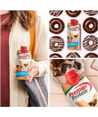 Premier Protein 30g High Protein Shake Caf Latte 11 Fluid Ounce (Pack of 15) - Buy Online on GoSupps.com