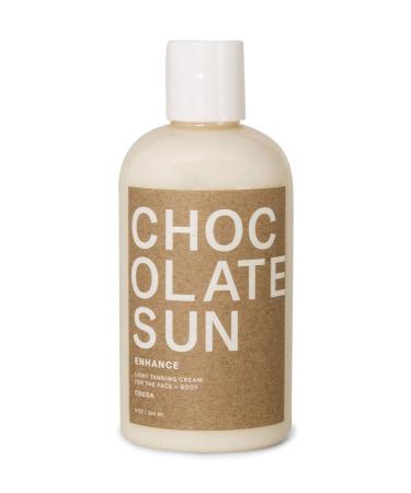 Chocolate Sun - Organic Enhance Light Tanning Cream Face & Body (Light  8 oz) | Clean  Non-Toxic Sunless Tanning