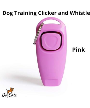DogCatz Hybrid Dog Clicker and Whistle Training Train Your Pet Dogs and Cats in Obedience (Pink) - Buy Online on GoSupps.com