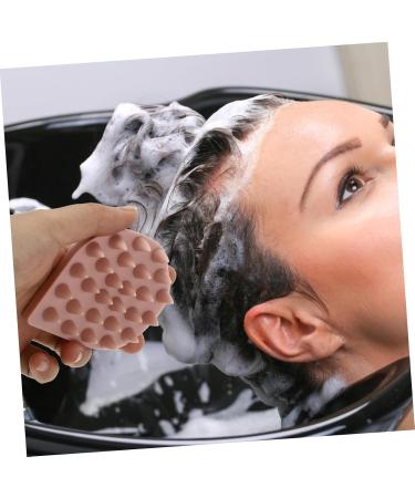 Healeved Bath Brush & Laundry Collector - Pink Silica Gel Shampoo & Dog Scrubber Comb (8.5x7cm) | International Shipping Available - Buy Online on GoSupps.com