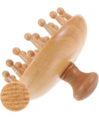 Beavorty 3-In-1 Beech Wood Broad Tooth Massage Comb & Sandalwood Scalp Massager - Perfect for Hair Care & Relaxation - Buy Online on GoSupps.com
