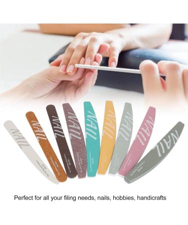 9 Piece Professional Nail File Set for Acrylic Nails Efficient Manicure Tools with Sand Strip Set for Nail Care - Buy Online on GoSupps.com