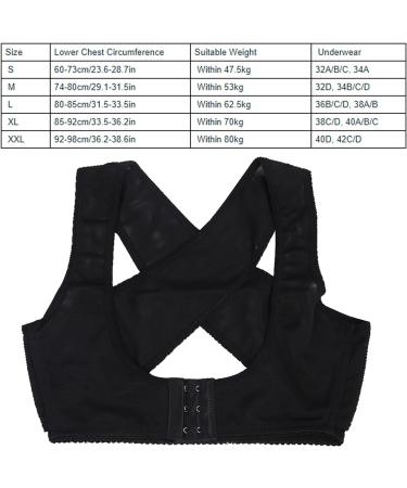 Adjustable Posture Corrector for Men & Women - Upper Back Support Belt for Humpback Scoliosis & Kyphosis - Orthopedic Back Brace (Black M - Buy Online on GoSupps.com