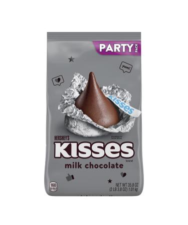 HERSHEY'S KISSES Milk Chocolate Candy, Halloween, 35.8 oz Bulk Party Pack