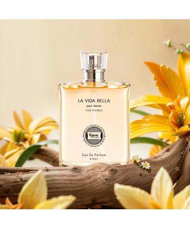 Hybrid & Company La Vida Bella Perfume for Women Graceful Natural Spray with a Sophisticated Aroma 3.4 Fl Oz - Buy Online on GoSupps.com