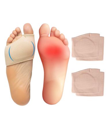 Metatarsal Pads - 2 Pair - 4 Pieces Ball of Foot Cushions for Women and Men  Forefoot Pads with Built-in Soft Gel Pad Foot Pads for Mortons Neuroma Pain Relief (Sizes Men 5.5-6.5  Women 5-8  Beige) Men 5.5-6.5 Women 5-8 ... - Buy Online on GoSupps.com