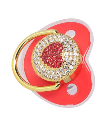 Baby nipple set heart-shaped soothing nipple comfortable to wear while sleeping Red
