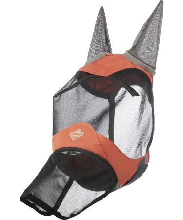 LeMieux Visor-Tek Full Fly Masks - Colours/Sizes Large Apricot Apricot Large - Buy Online on GoSupps.com