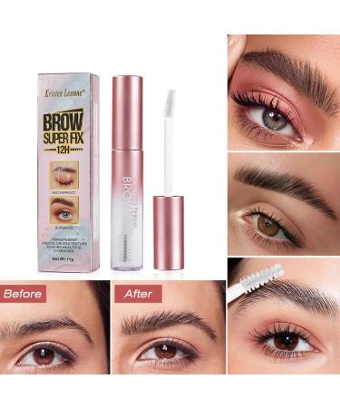 Eyebrow Glue Gel | Eye Brow Glue Gel Transfer-Proof Brow Styler eyebrow Glue for Extreme Hold Voluminous-Looking Brows Brow Fast Sculpt Pochy - Buy Online on GoSupps.com