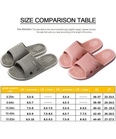 Acupressure Massage Slippers for Plantar Fasciitis - Women's Pain Relief Sandals (US 7.5-8, Pink) - Buy Online on GoSupps.com