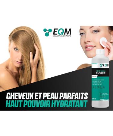 EQM ECO-904 Vegetable Glycerine 500 ml Purity 99.5% Glycerol 100% Natural Natural Moisturizer for Hair and Skin Ideal for Soaps Shampoos and Creams. - Buy Online on GoSupps.com