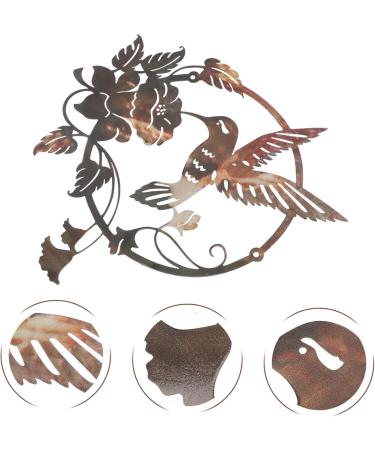 Zerodeko Bird Pendant Vintage Decor Home Decor Wall Art Decor Iron Art Home Hanging Decor Parrot Accessories 25X25CM As Shown 2 - Buy Online on GoSupps.com