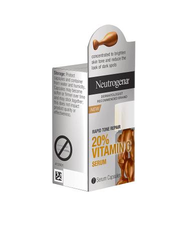 Neutrogena Rapid Tone Repair Vitamin C Face Serum Capsules - 7 ct - Buy Online on GoSupps.com