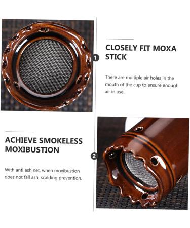 Partykindom 3 STK Moxibustion Pot - High-Quality Ceramic Moxa Massage Device for Relaxation & Wellness - Buy Online on GoSupps.com
