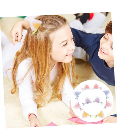 minkissy 5 Pairs Children's Hairpin Cat Ear Hair Barrettes Fox Ear Hair Band Girls Hair Cat Ears Hair Clips Girls Little Girl Hair Clips Hairbows Kids Kitten Stainless Steel Baby Halloween - Buy Online on GoSupps.com