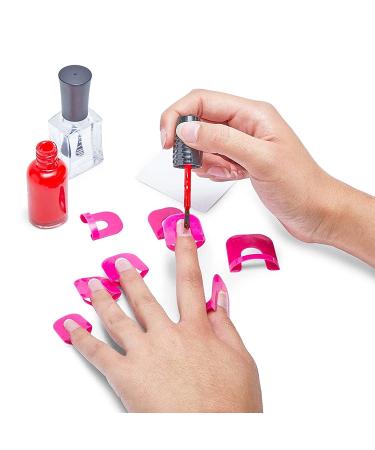 Plastic Nail Polish Protectors for Fingers - 52 Pieces, 10 Sizes | Nail Polish Guard Shields - Buy Online on GoSupps.com