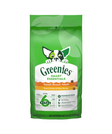 Greenies Smart Essentials Small Breed Adult Dry Dog Food Real Chicken & Rice Recipe 2.49Kg Bag