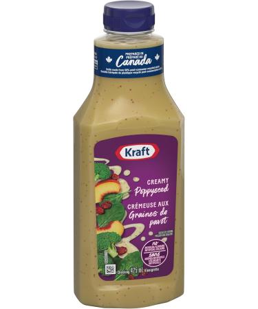 Kraft Creamy Poppyseed Salad Dressing 425 ml Bottle (Pack of 10) - Buy Online on GoSupps.com