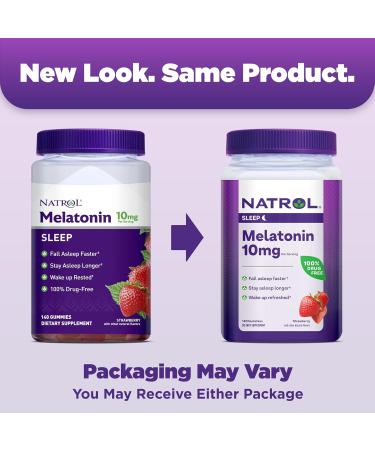 Natrol Melatonin Gummies 140ct & Vitafusion Fiber Gummies 90ct Bundle Sleep & Digestive Support - Buy Online on GoSupps.com