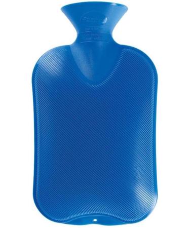 Fashion 5699.3 Heat bottle of 1-pack thermoplasted heat bottle Double-neutral recyclable robust and durable seamless narrow bottle neck 2.0 liters blue