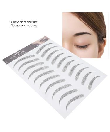 6D Waterproof Eyebrow Stickers - Professional Eyebrow Makeup Tool for Women & Girls - Long-lasting Black Transfer Stickers (BLACK-09 - Buy Online on GoSupps.com