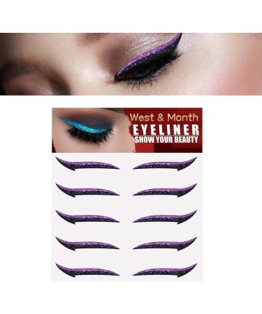  lyanny Glitter Stick-On Eyeliner Instant Pack of 5 Pairs of Self-Adhesive Eyeliners with a Shiny Effect for Women and Girls by Lyanny - Buy Online on GoSupps.com