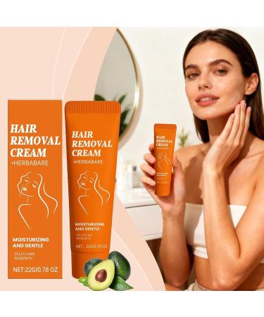  Pruojhw Facial Hair Removal Cream - Gentle and Soothing Lotion 22g - Upper Lip Hair Removal Cream - For Women and Girls Daily Home Use Long-Term Nighttime Use - Buy Online on GoSupps.com