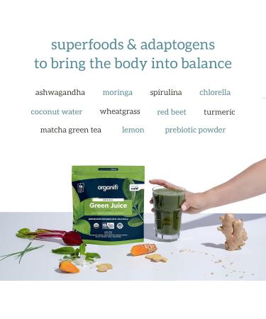 Organifi Green Juice - Organic Superfood Supplement Powder - 15 Packs - Buy Online on GoSupps.com
